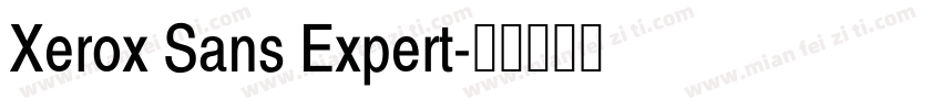 Xerox Sans Expert字体转换